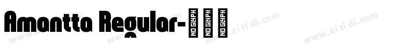 Amantta Regular字体转换
